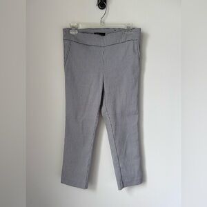 Dalia Monochrome Skinny Checkered Pants, Size 6